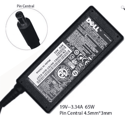 Dell Laptop Charger 19.5V 6.7A Black Pin 4.5x3.0 1