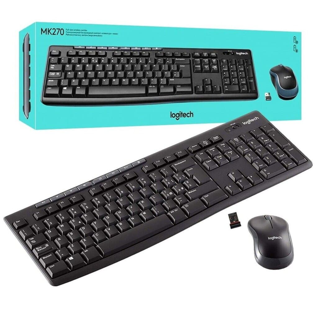 Logitech MK270 Wireless Keyboard and Mouse Combo 1