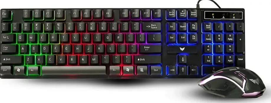 CROWN CMCKG-201 Gaming Keyboard and Mouse Combo US Arabic 1
