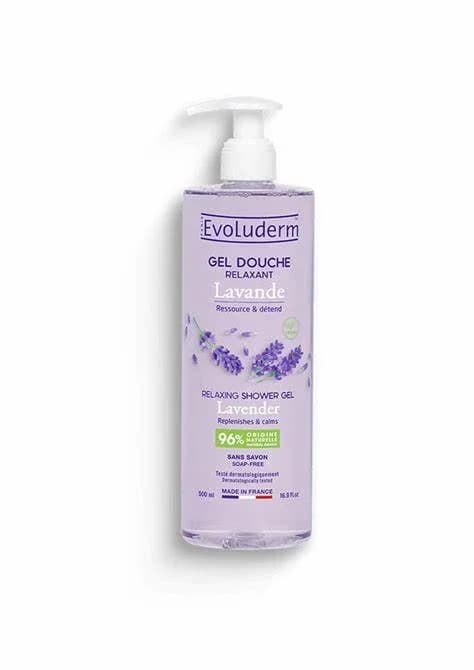 evoluderm lavendar shower gel 1