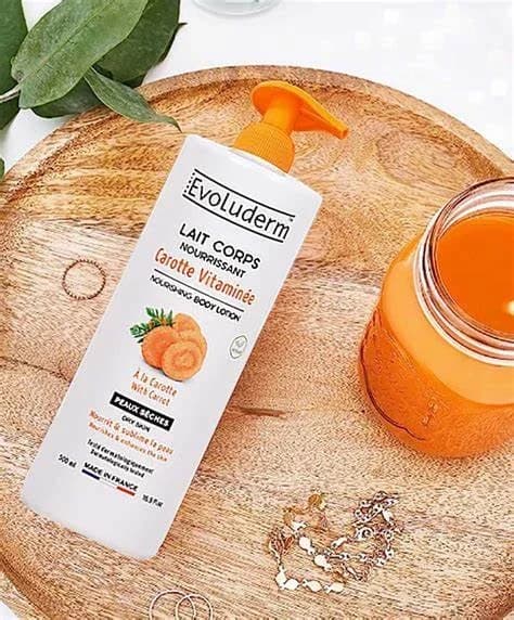 evoluderm with carrot body lotion 1