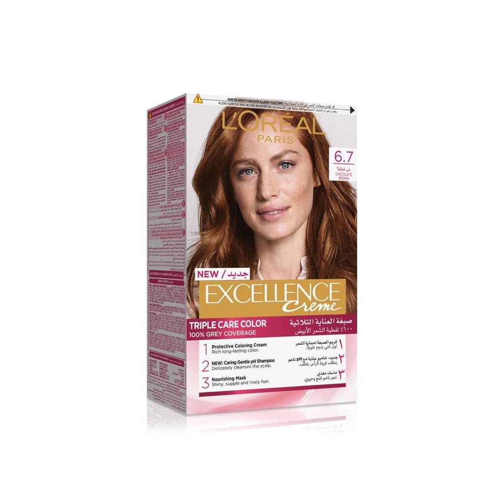 L'Oreal Excellence Hair Color (6.7 Chocolate Brown) 1
