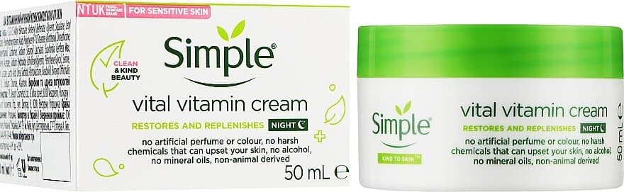 Simple Kind to Skin Vital Vitamin Night Cream - 50ml 1