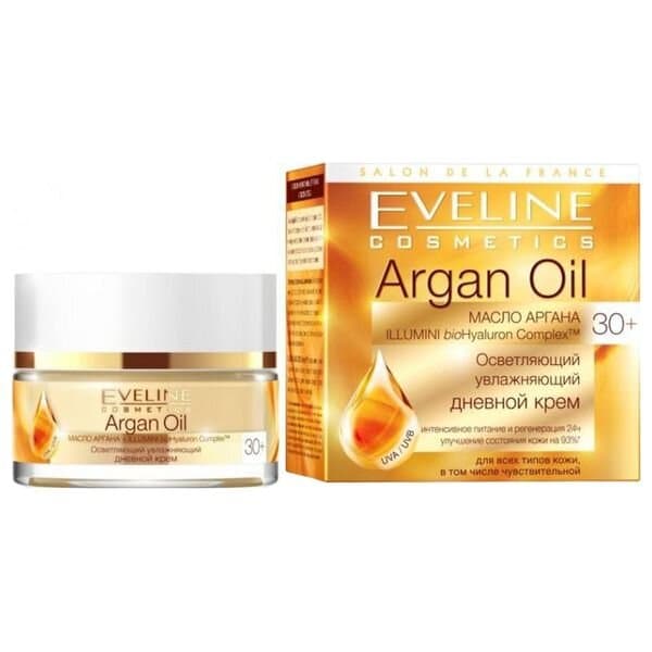 Eveline Argan Oil + Illumini Bio Hyaluron Complex Day Cream - 50ml 1