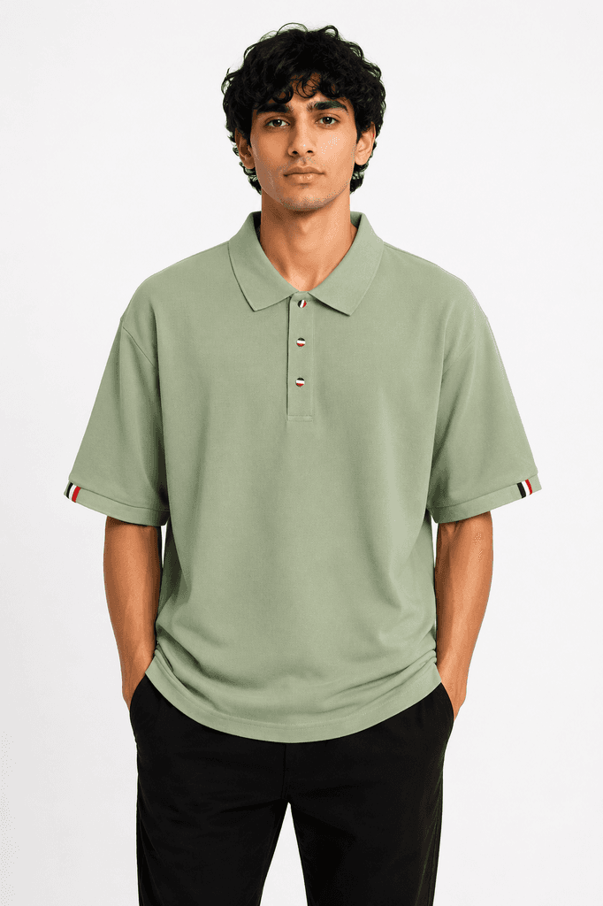 TIANKONGYIHAO Men's Premium 100% Cotton Classic Crewneck T-Shirt - Light Green (XL) 1