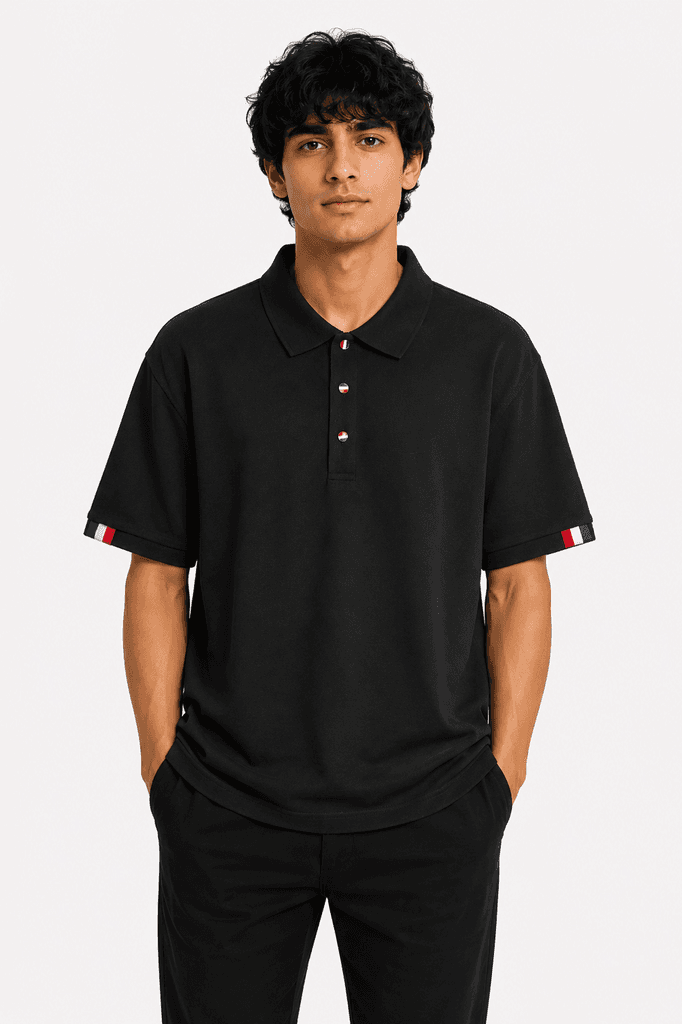 TIANKONGYIHAO Men's Premium 100% Cotton Classic Crewneck T-Shirt - Black (XL) 1