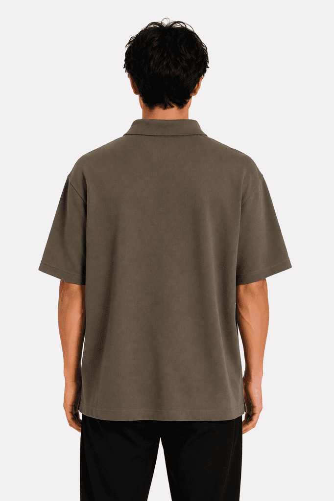 TIANKONGYIHAO Men's Premium 100% Cotton Classic Crewneck T-Shirt - Dark Brown (XL) 2