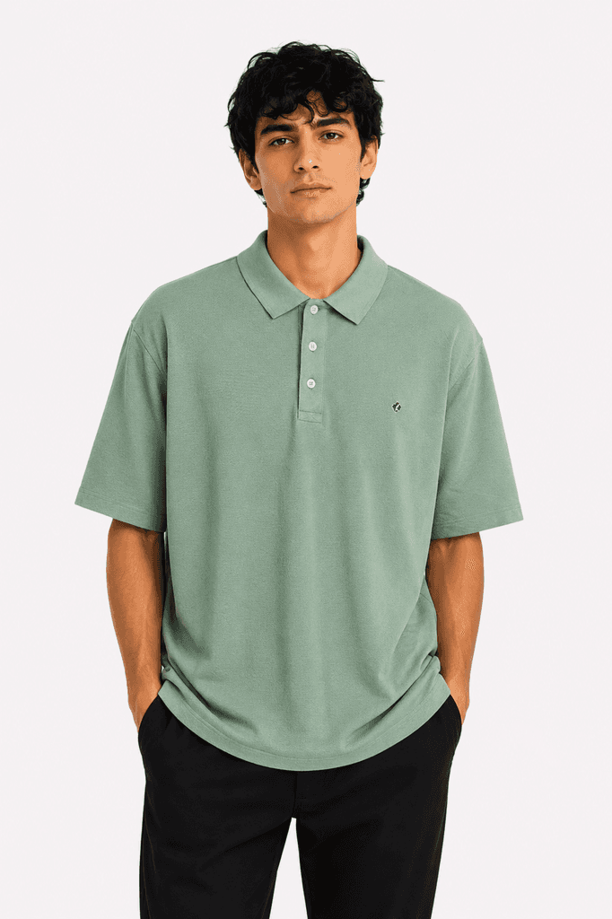 FABiO LİZZO Premium Men's Cotton T-Shirt - Light Green (L) 1