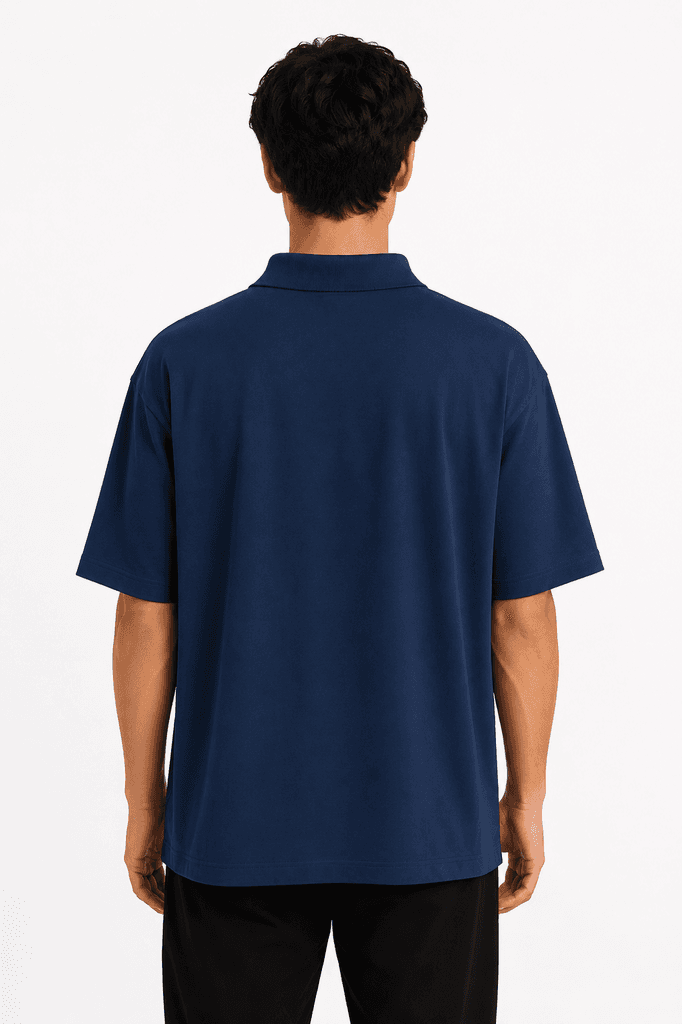 FASHION Men's Premium 100% Cotton Classic Crewneck T-Shirt - Navy Blue (5XL) 2