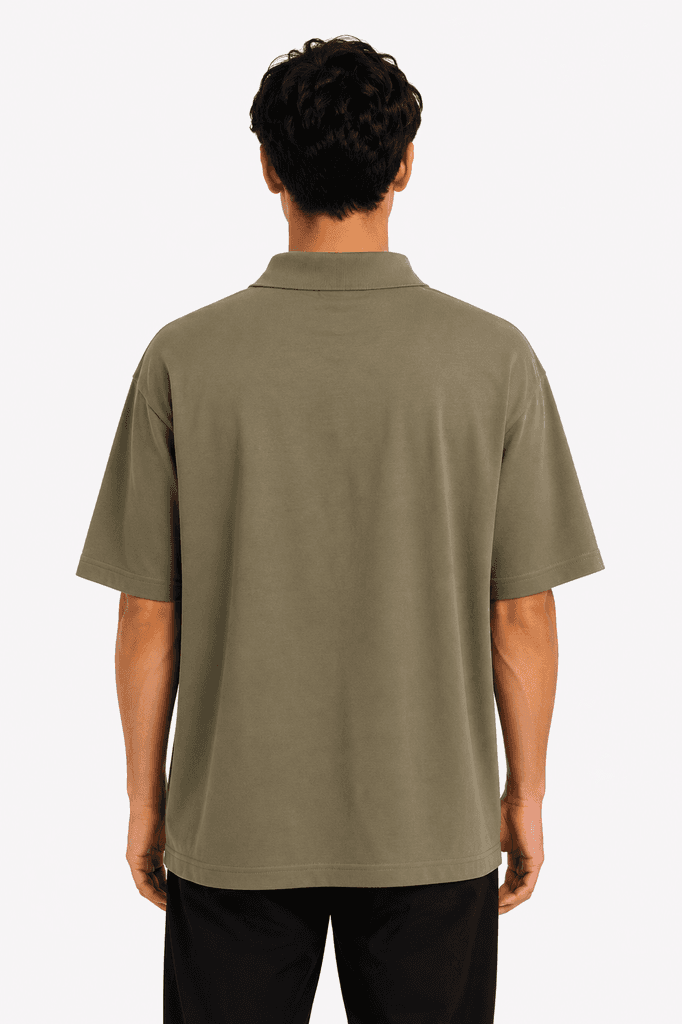FASHION Men's Premium 100% Cotton Classic Crewneck T-Shirt - Brown (5XL) 2