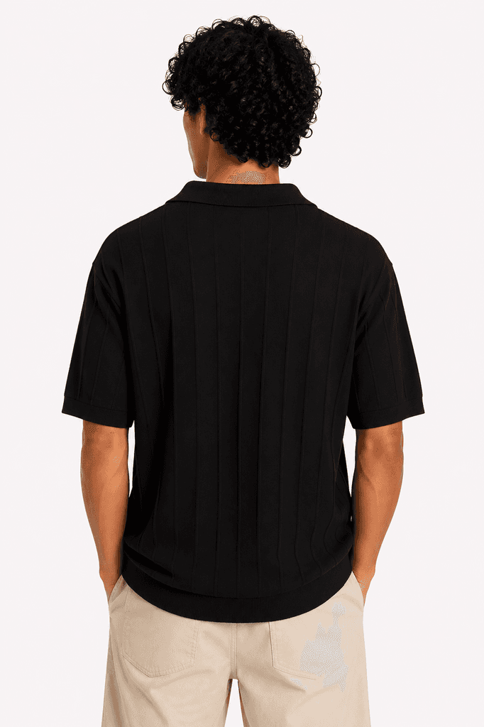 Polo Men's Premium Cotton T-Shirt - Black (XL) 2
