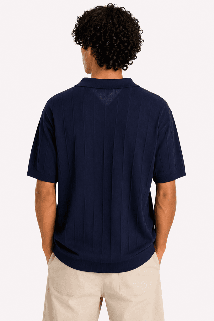 Polo Men's Premium Cotton T-Shirt - Navy Blue (XL) 2