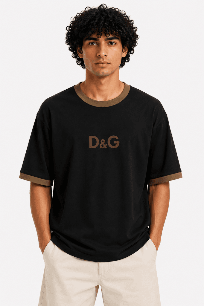 Dolce & Gabbana Men's Premium Cotton Classic Crewneck T-Shirt - Black / Size L 1