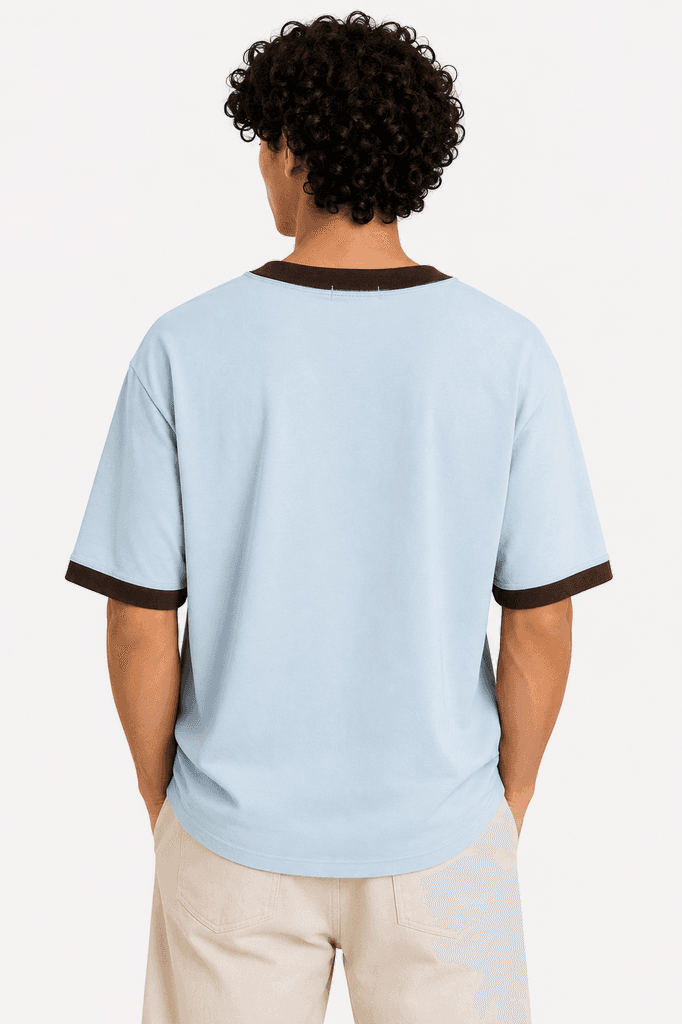 Dolce & Gabbana Men's Premium Cotton Classic Crewneck T-Shirt - Light Blue / Size L 2