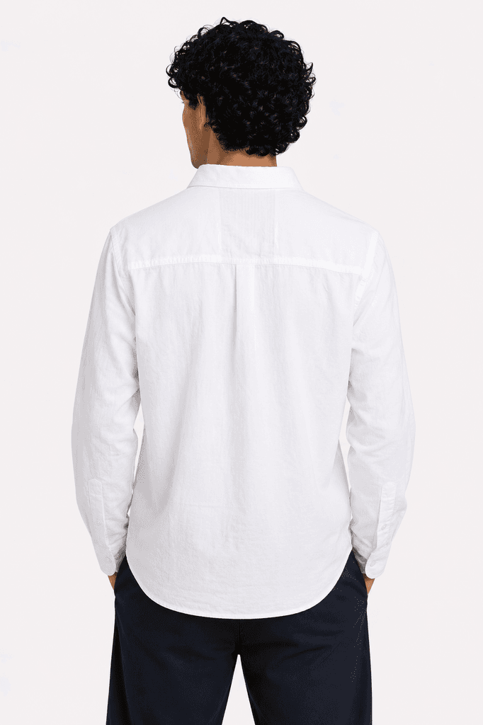 Polo Men's Premium Cotton Shirt - White (S) 2