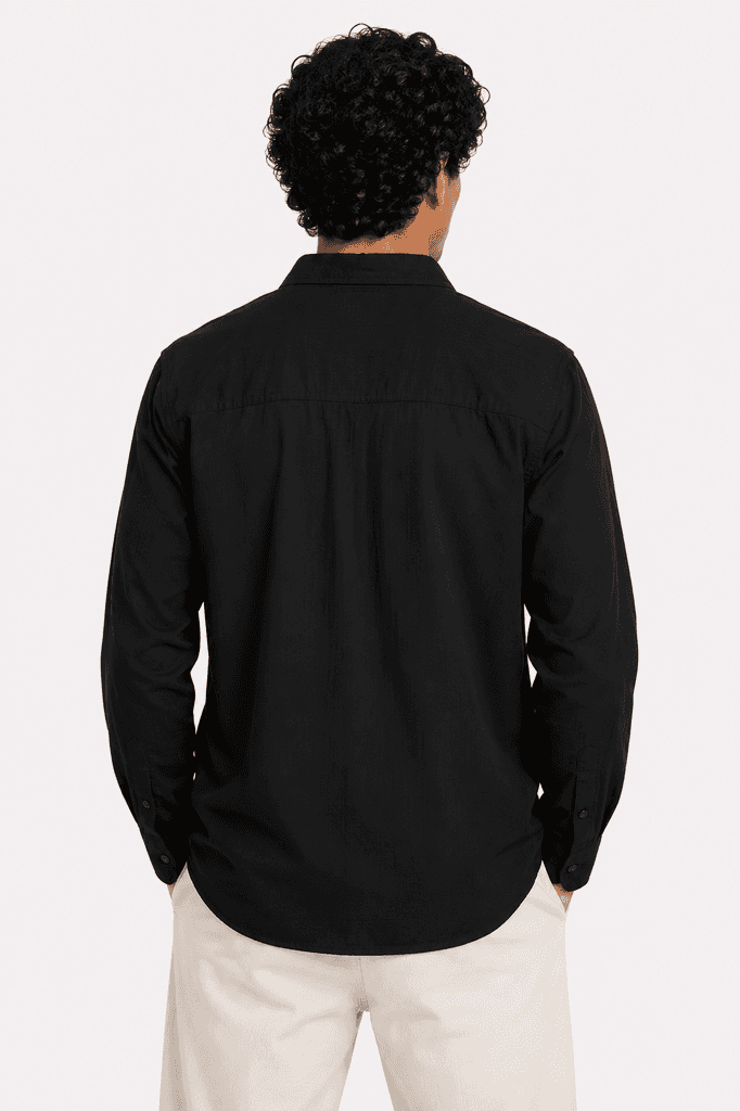 Polo Men's Premium Cotton Shirt - Black (S) 2