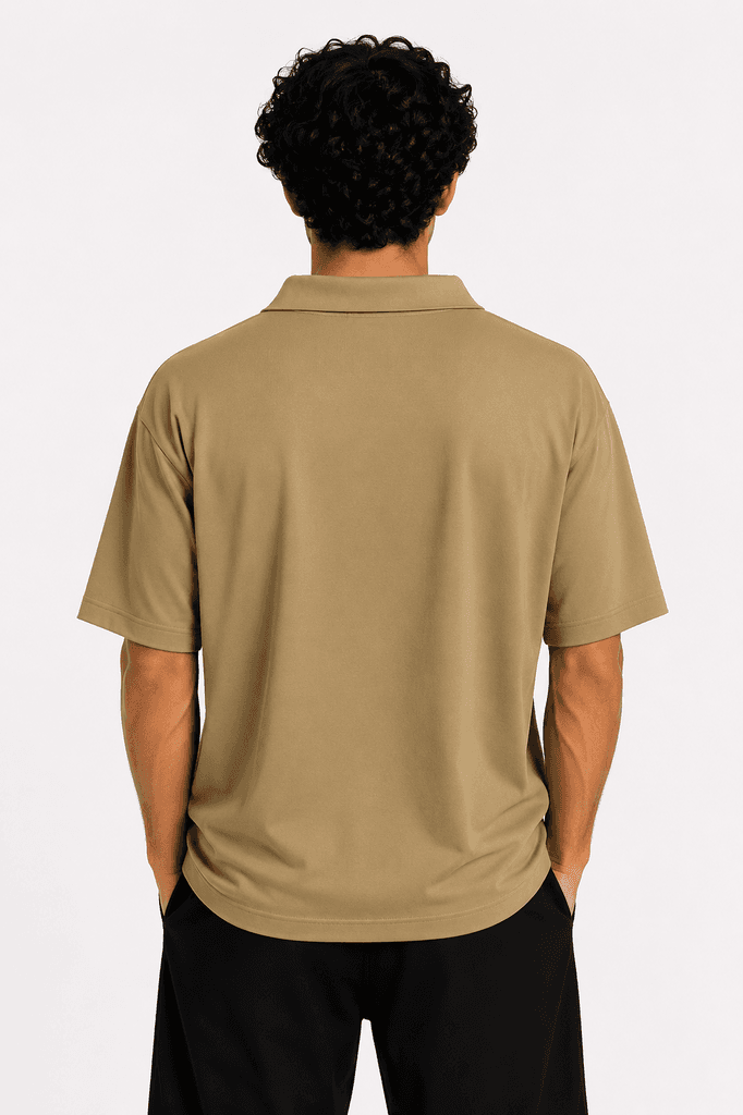 Fabion Lizzo Men's Premium 100% Cotton Crewneck T-Shirt - Light Brown (L) 2