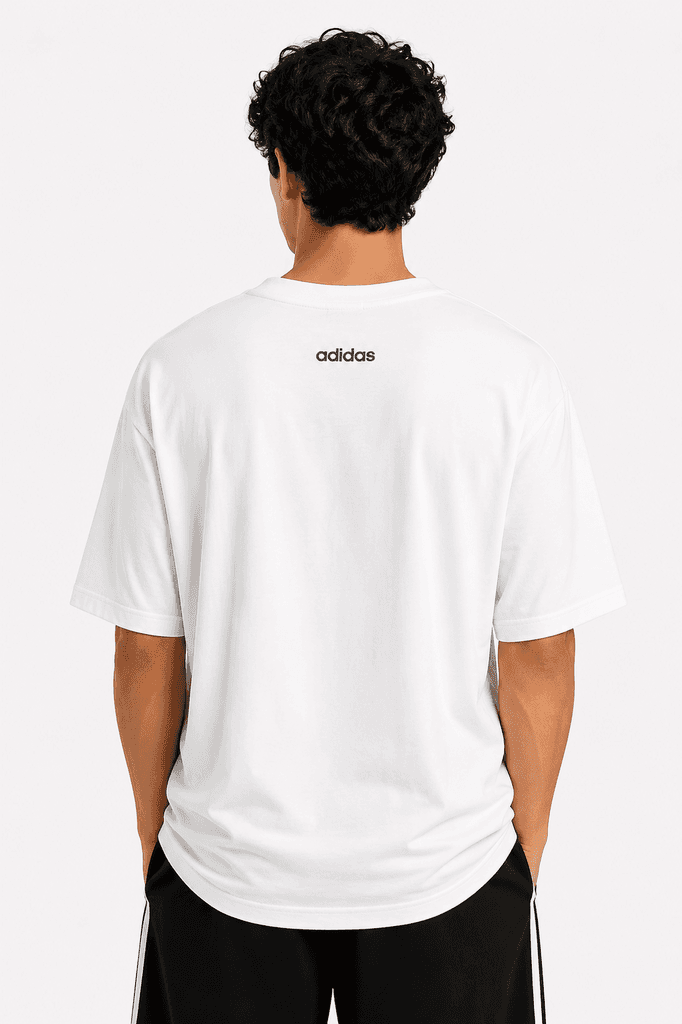 Adidas Men's Classic Cotton Crewneck T-Shirt - White (L) 2