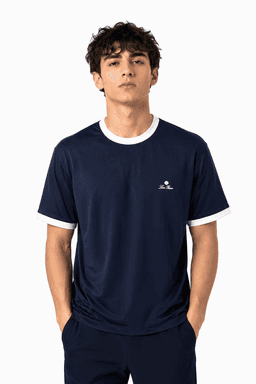 تیشێرتی پیاوانەی فاخری Loro Piana لە لۆکەی بەرز - شینی تۆخ / XL — photo 1