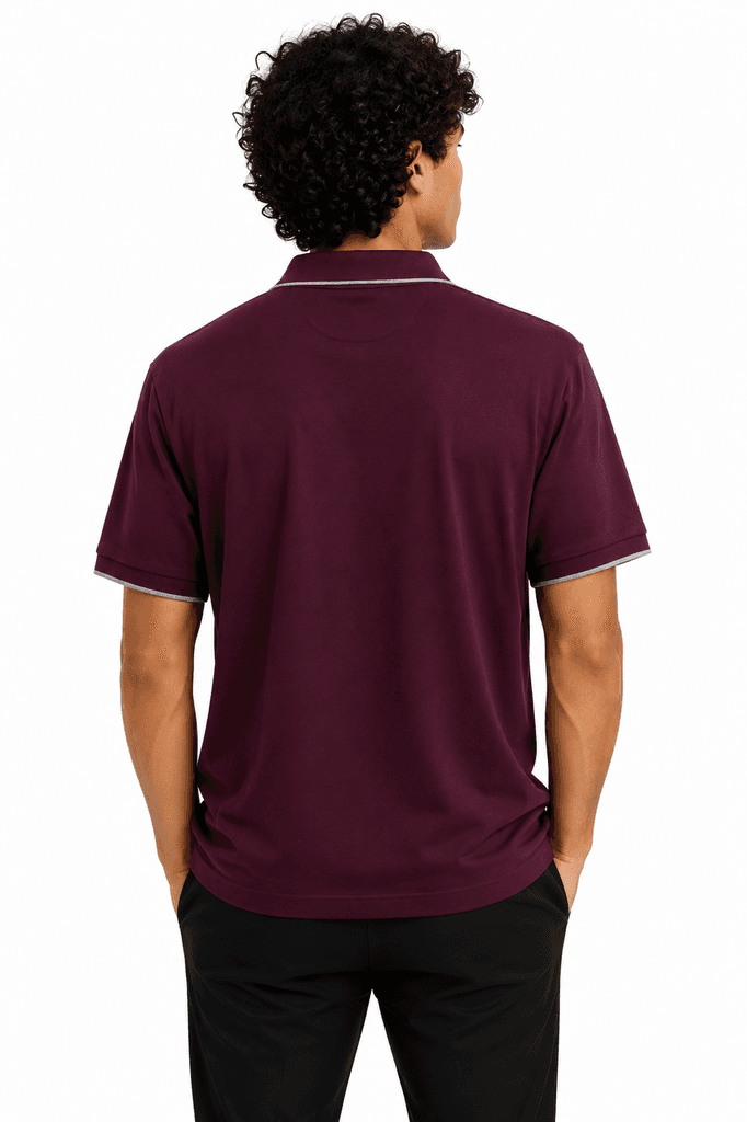 Brunello Cucinelli Men's Master Quality Premium Cotton T-Shirt - Dark Red (XL) — photo 2