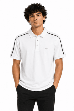تيشيرت رجالي من القطن الممتاز من Emporio Armani - أبيض (XL) — photo 1