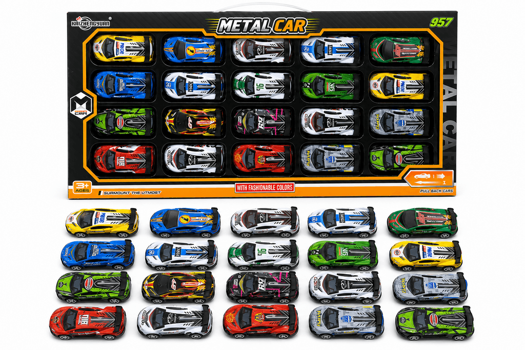 Kaizhengyuan Die-Cast Metal Sports Car Toy with Garage Playset 1