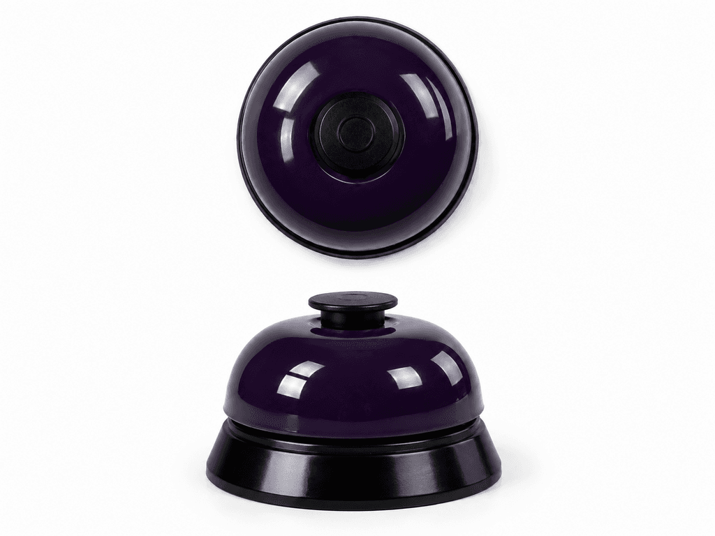 Vibrant Desktop Call Bell in Dark Purple for Board Games, Classrooms, and Service 1