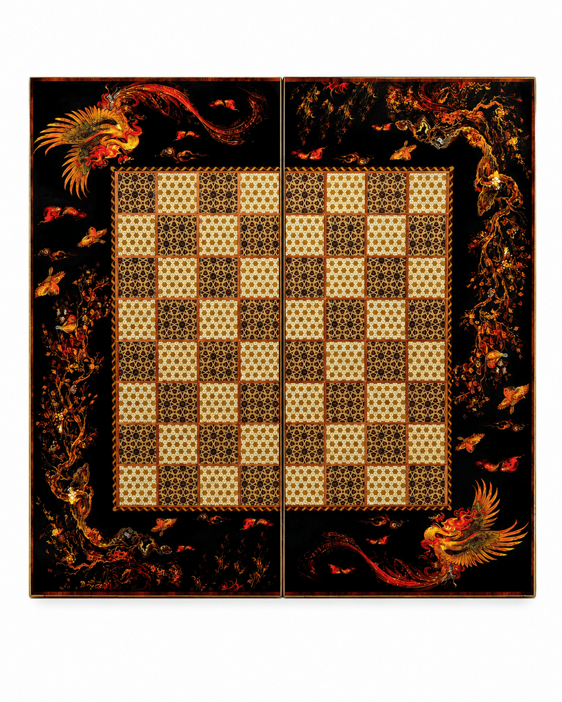 Premium Classic Backgammon Board Game Set with Dice and Checkers - Other 1