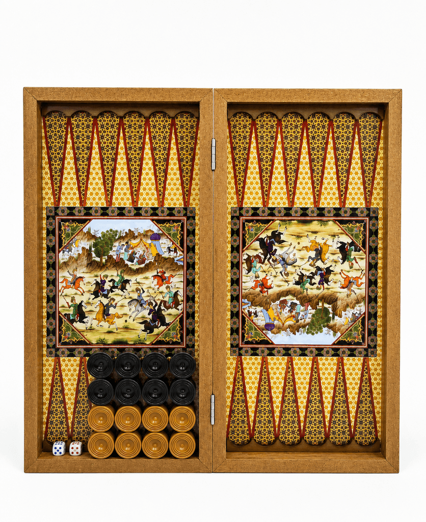 Premium Classic Backgammon Board Game Set - Traditional Strategy Game 1