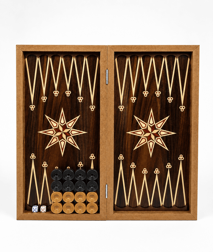 Premium Classic Backgammon Board Game Set  - Traditional Strategy Game 1