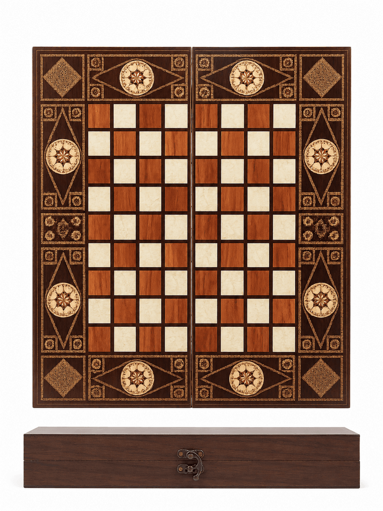 Premium Classic Backgammon Board Game Set 2