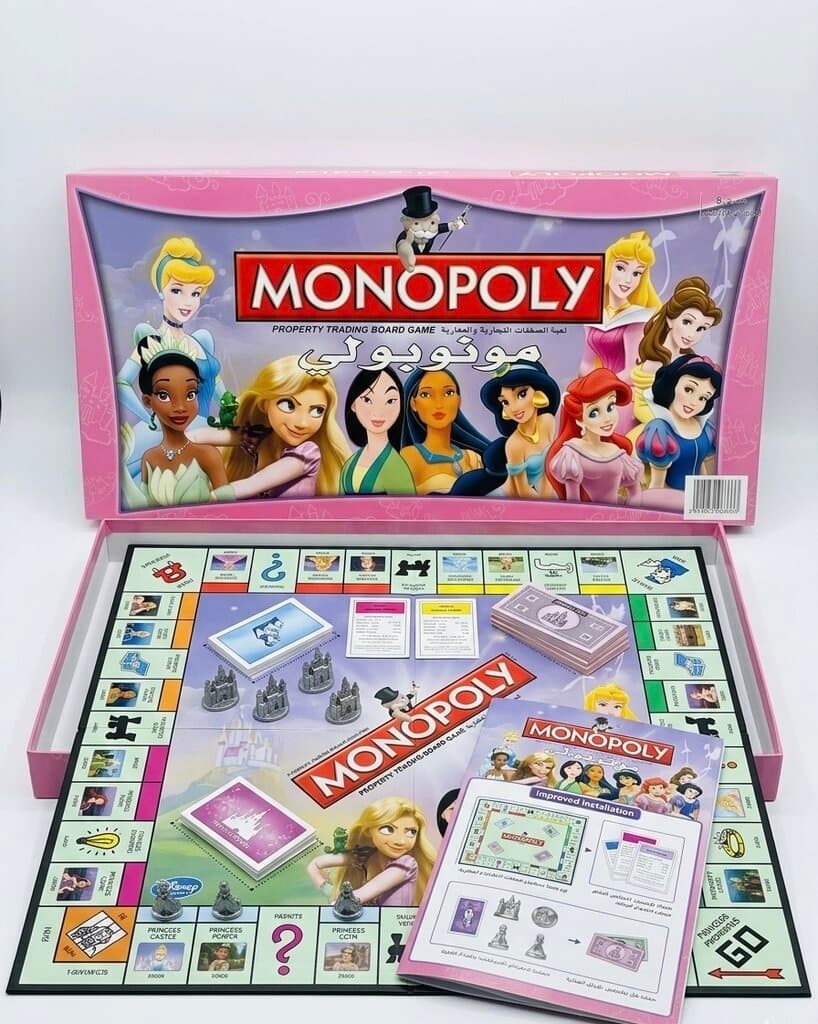 Monopoly Disney Princess Edition Board Game - Classic Property Trading Game 1