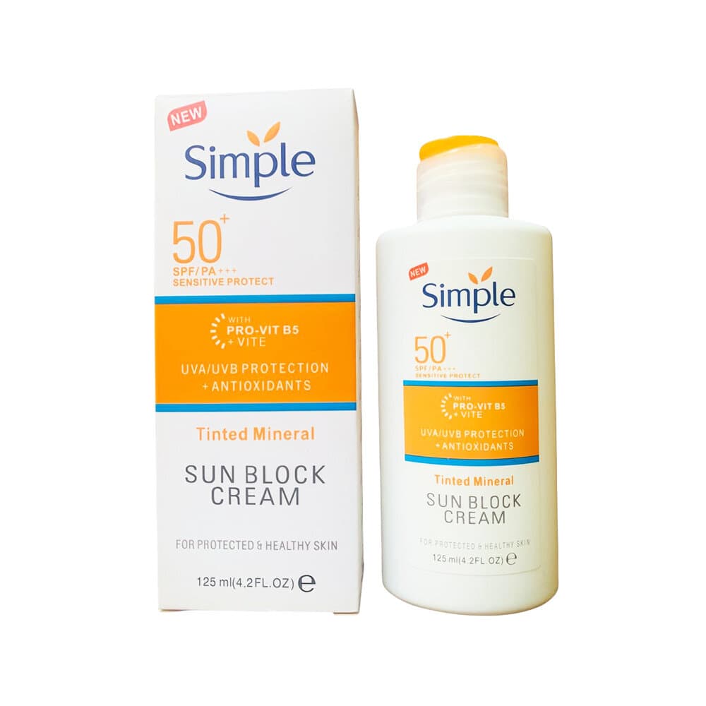 Simple Suncream SPF50+ Vitamin B5 Pro Sensitive - 125ml 1