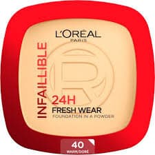 L'Oreal Infallible Fresh Wear Foundation Powder (40 Warm) 1