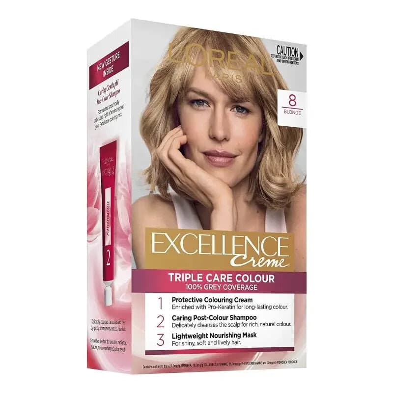 L'Oreal Excellence Hair Color (8 Blond Clair) 1