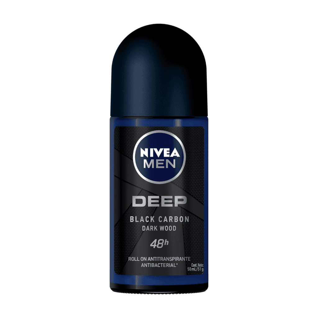 Nivea Men Deep Black Carbon Dark Wood Roll-On 48H - 50ml 1