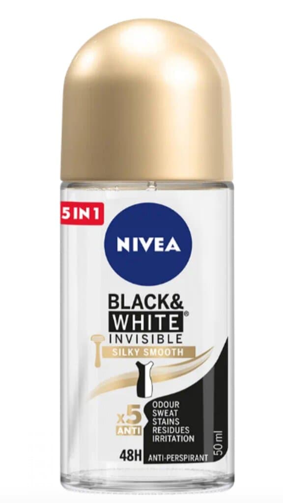 Nivea Roll-On Black & White Invisible Silky Smooth 48H - 50ml 1