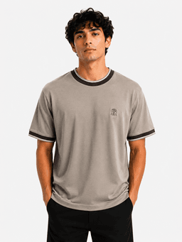 تي شيرت Brunello Cucinelli الرجالي المميز من القطن - بني - مقاس XL — photo 1
