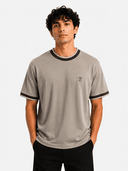 تیشێرتی پیاوانەی Brunello Cucinelli لە لۆکەی باش - قاوەیی - قەبارە XL