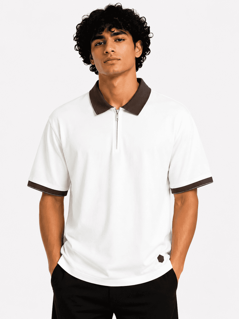تيشرت قطني فاخر للرجال من Loro Piana - جودة ممتازة - أبيض (XL)