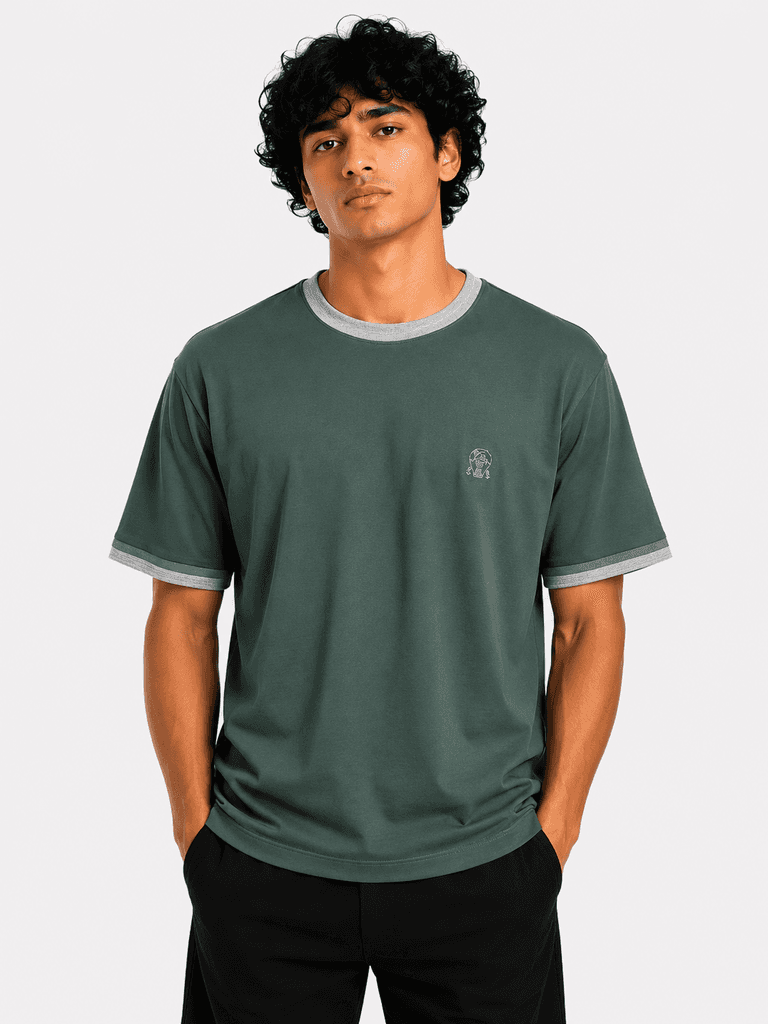 Brunelic Cucinelli Premium Men's Cotton T-Shirt - Master Quality - Dark Green (XL)