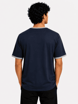 Brunelic Cucinelli Premium Men's Cotton T-Shirt - Master Quality - Navy Blue (XL) — photo 2