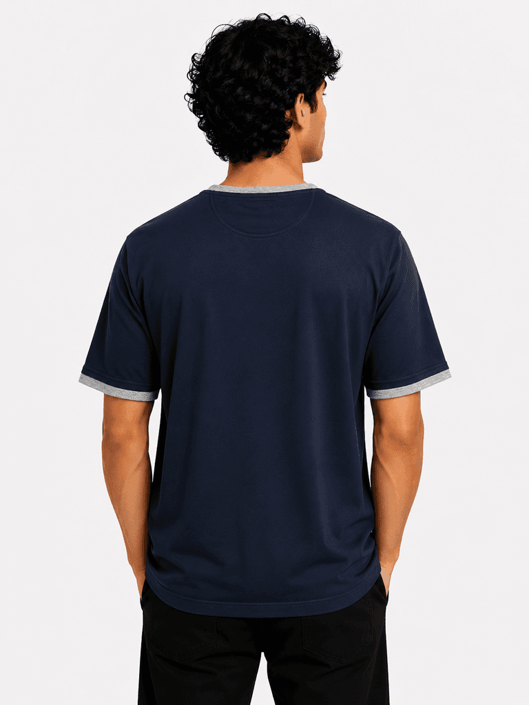 Brunelic Cucinelli Premium Men's Cotton T-Shirt - Master Quality - Navy Blue (XL) — photo 2