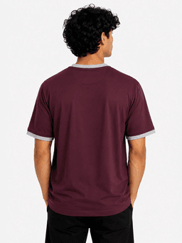 تيشيرت Brunelic Cucinelli الرجالي الفاخر من القطن - جودة عالية - أحمر داكن (XL) — photo 2
