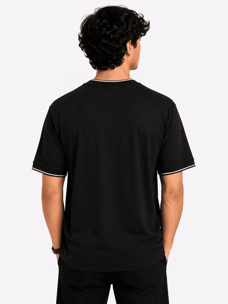Brunelic Cucinelli Men's Premium Cotton T-Shirt - Black (XL) 2