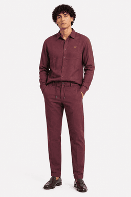 Loro Piana Master Quality Men's Crinkle Fabric Travel Set - Dark Red (XL) — photo 1