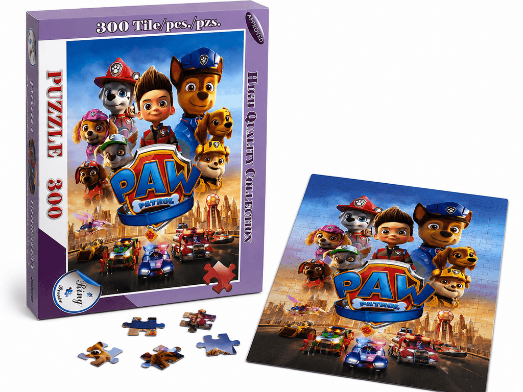 Paw Patrol 300-Piece Jigsaw Puzzle - High-Quality Collection for Kids 1