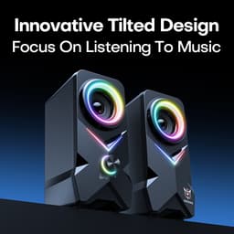 Onikuma L2 Wired Gaming Speaker USB & 3.5mm, RGB Light, 2.5” Drivers — photo 3