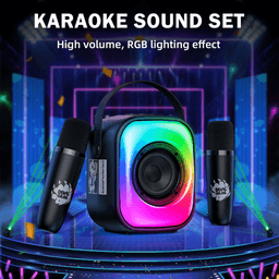 Onikuma L7 RGB Wireless Karaoke Speaker Mic (Black) — photo 2