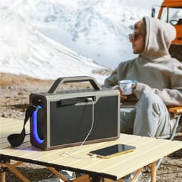 Joyroom Dual Mic Wireless Speaker - JR-MW03 (Black) — photo 4